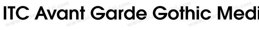 ITC Avant Garde Gothic Medium字体转换